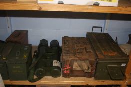Various ammo boxes