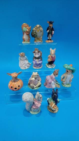 12 Royal Albert and Royal Doulton Beatrix Potter figures