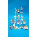 15 Royal Doulton and Royal Albert Beatrix Potter figures