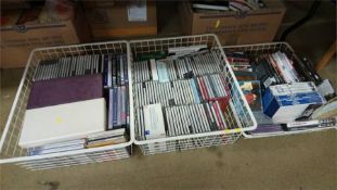 Three trays CD and DVDs