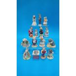 Fifteen Royal Doulton 'Bunnykins' figures