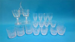 Various Waterford crystal glasses
