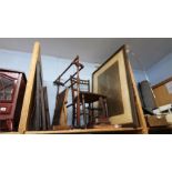 Assorted occasional furniture and prints