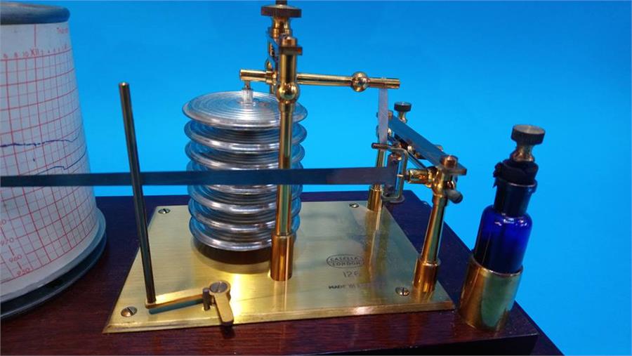 A mahogany cased Casella Barograph - Image 4 of 4