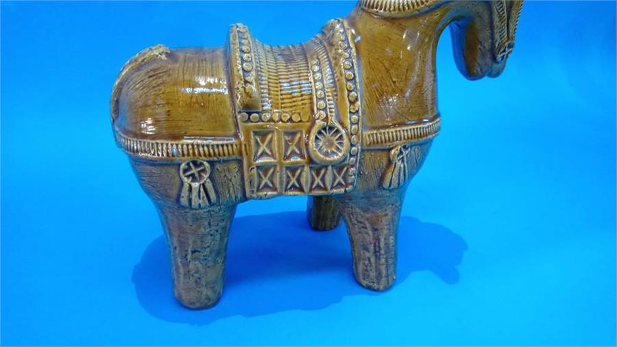 A Bitossi pottery horse - Image 3 of 4