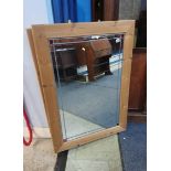 Three pine framed mirrors