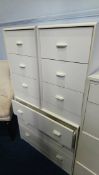 Pair bedside cabinets and matching chest of drawers