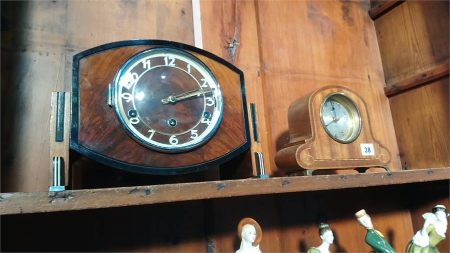 Two mahogany mantle clocks - Bild 3 aus 3