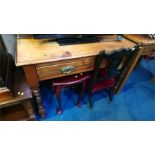 Washstand, chair and an occasional table