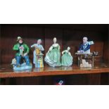 Five Royal Doulton figures