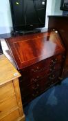 Reproduction mahogany bureau