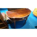 Reproduction mahogany hall table