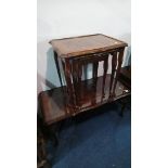Mahogany nest of tables and a coffee table