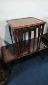 Mahogany nest of tables and a coffee table