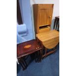 Pair bedside cabinets and a gateleg table