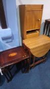 Pair bedside cabinets and a gateleg table