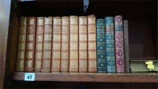 Various leather bound books (14)
