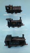 Three '0' gauge locomotive kits to include a Walsworth model 47191 locomotive, an N.E.R locomotive