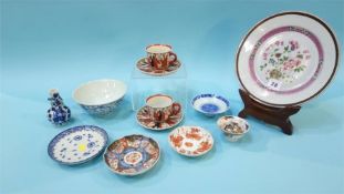 A collection of assorted Oriental china (12)