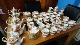 A very large collection of Royal Albert Old Country Rose tea wares