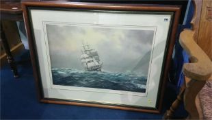 A Maritime print and a collection of pictures