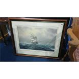 A Maritime print and a collection of pictures