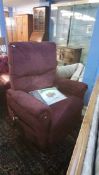 Purple rise and recliner