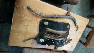 A working horse's leather harness etc.