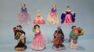 A collection of eight miniature Royal Doulton figures (various)