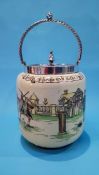 A Royal Doulton series ware 'The Diversion of Uncle Toby' biscuit barrel