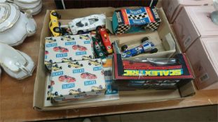 Collection of Scalextric cars