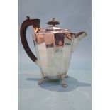 A silver water jug, E. Viners, London 1934. 18.5 oz