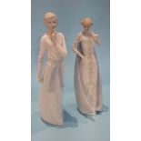 Two Royal Doulton Reflections figures 'Debut', HN 3046 and 'Pensive', HN 3109