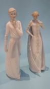 Two Royal Doulton Reflections figures 'Debut', HN 3046 and 'Pensive', HN 3109