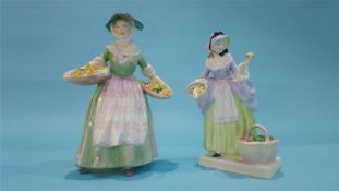 A Royal Doulton figure 'Daffy Down Dilly', HN 1712 and 'Spring flowers', HN 1807 (2)