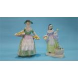 A Royal Doulton figure 'Daffy Down Dilly', HN 1712 and 'Spring flowers', HN 1807 (2)