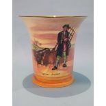 A Royal Doulton series ware vase, 'Treasure Island Captain Smollett', D5912. 15cm height