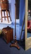 A William IV rosewood pole screen