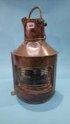 A copper Ship's lamp