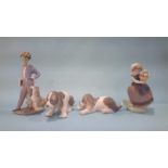 Four Lladro figures