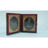 A pair of Daguerreotype portraits