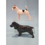 A Royal Doulton dog, HN 1013 and another 'Lucky Star', HN 1000