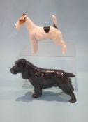 A Royal Doulton dog, HN 1013 and another 'Lucky Star', HN 1000