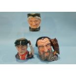 Three Royal Doulton character jugs, 'Little Mester museum piece', 'Granny' and 'Merlin' (3)