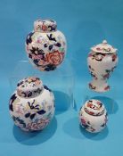 Three Masons Ginger jars and covers and a lidded vase (4)