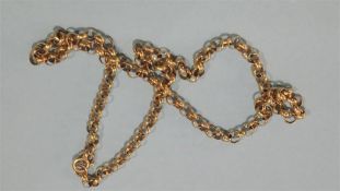 A 9ct gold chain, 17.7 grams