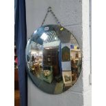 A convex mirror