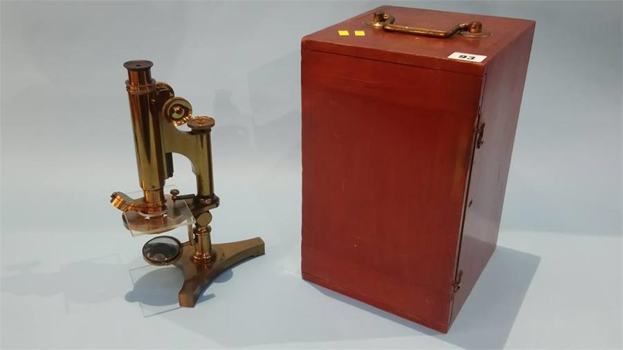An R and J Beck of London microscope, numbered 9945