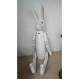 Jointed wooden rabbit