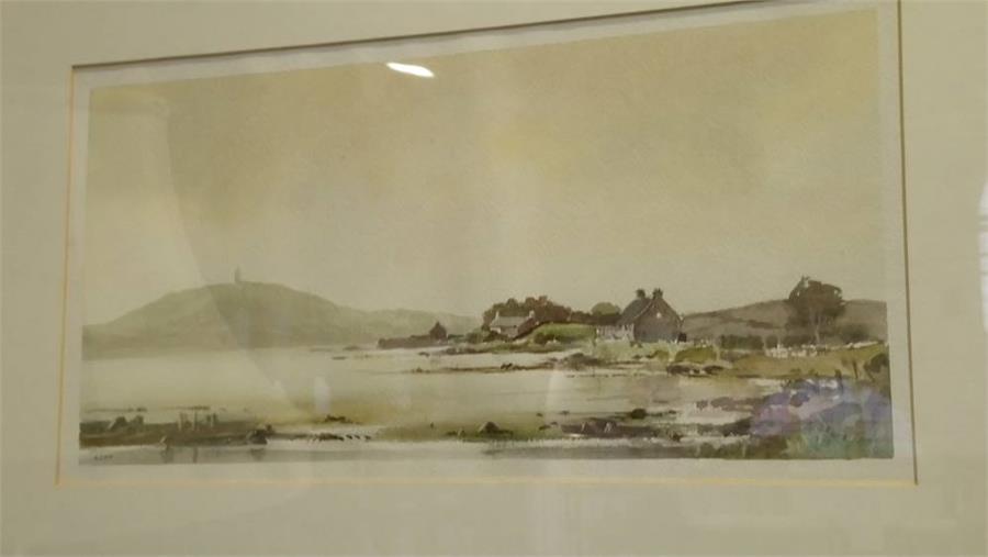 Watercolour, 'Kerr' landscape - Image 2 of 2